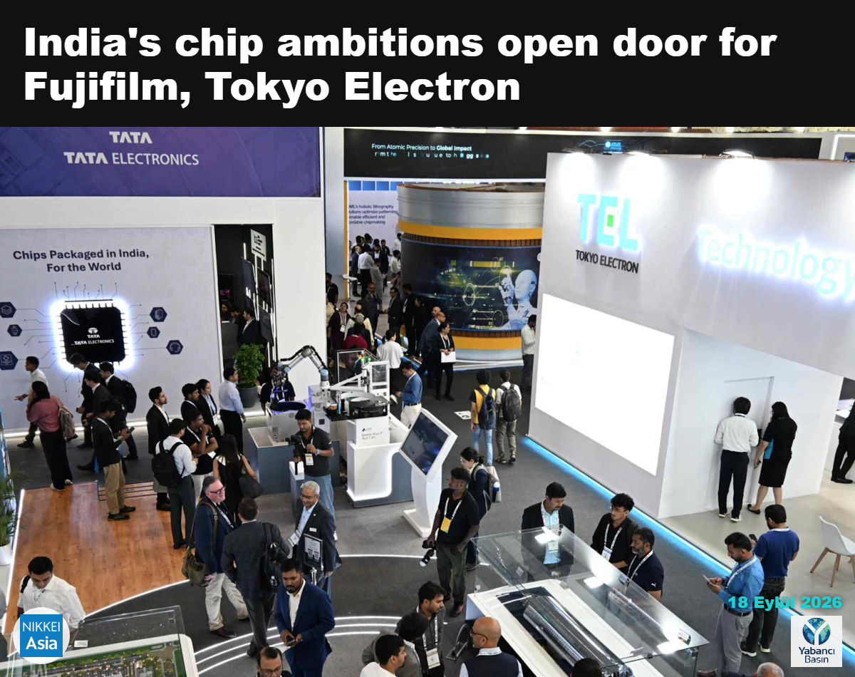 Semicon India, 17 Eylül’de Yeni Delhi’de 600’den fazla yerli ve yabancı çip şirketinin katılımıyla açıldı. (Fotoğraf: Takanori Okabe)