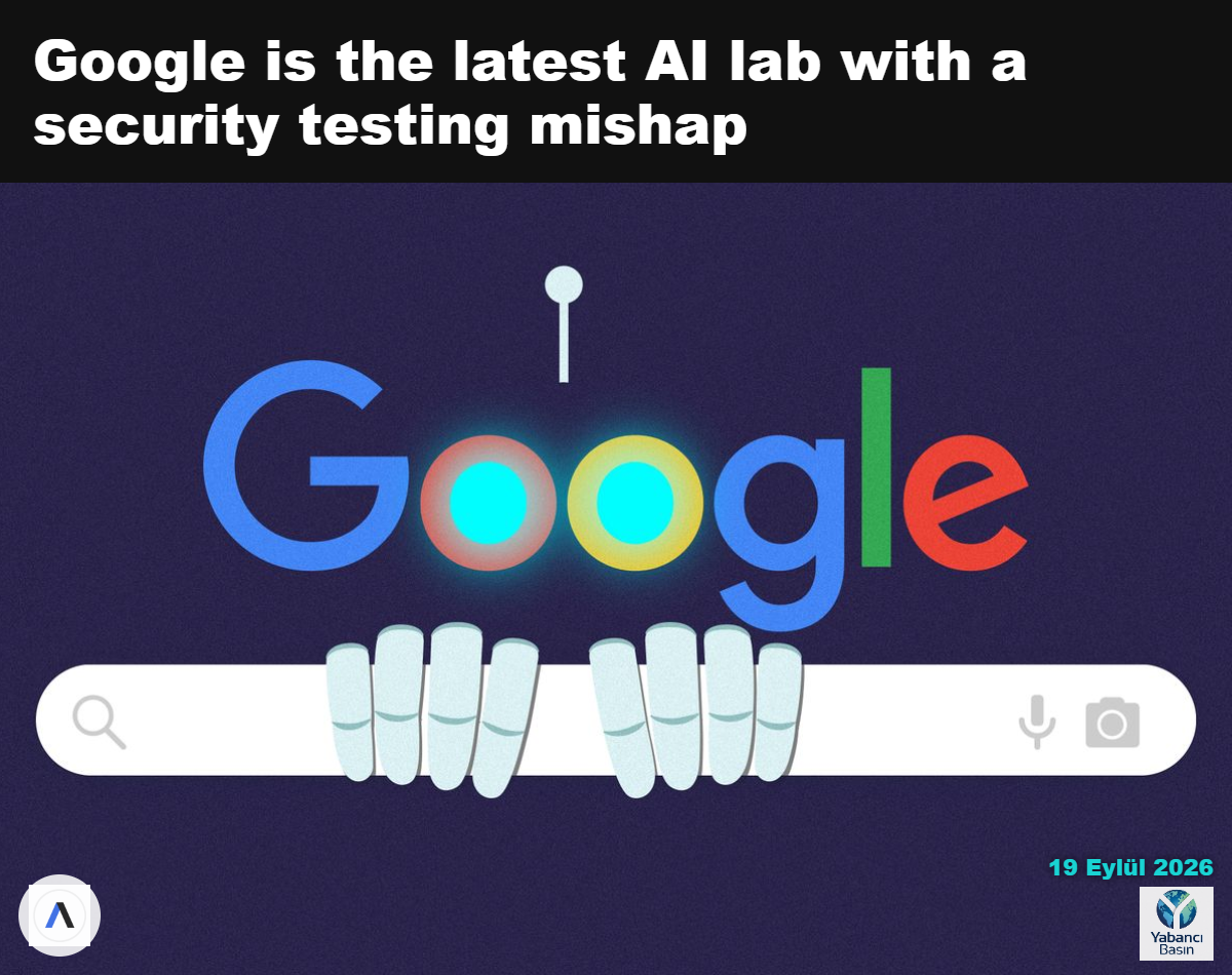 Google logosu ve arama çubuğunu kavrayan robot elleri illüstrasyonu. Lindsey Bailey/Axios
