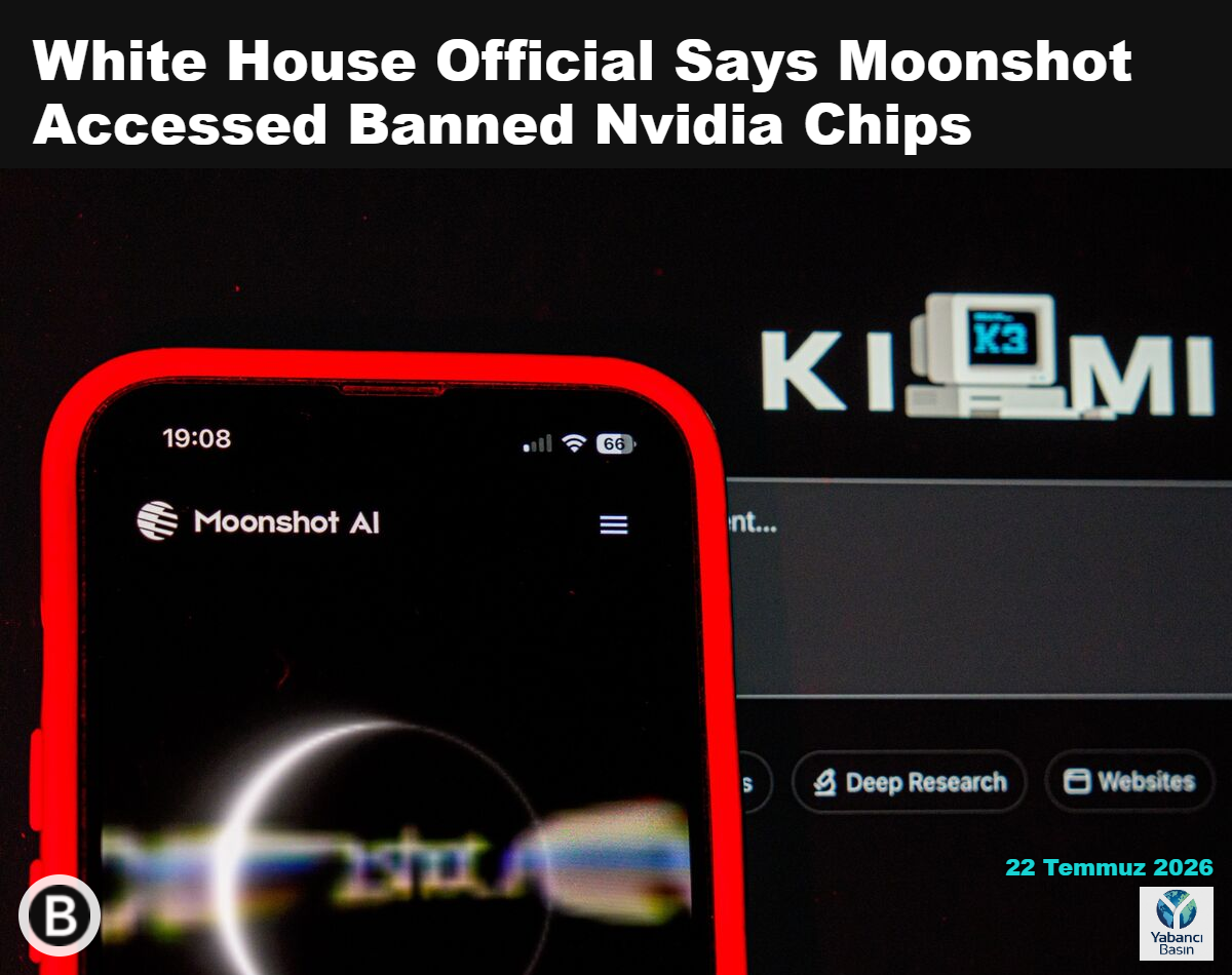 Hong Kong'da bir akıllı telefonda görünen Moonshot logosu. Lam Yik/Bloomberg