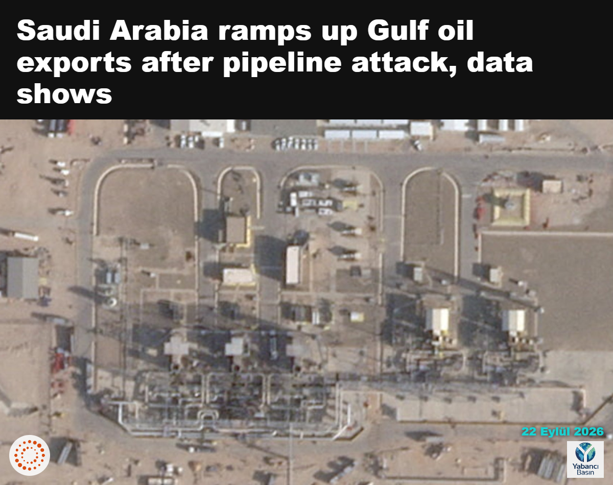 Suudi Arabistan'ın Riyad bölgesinde Doğu-Batı Boru Hattı'na hizmet veren bir petrol tesisindeki hasarı gösteren uydu görüntüsü, 16 Eylül 2026. Görüntü, 11 Eylül'de bildirilen saldırının ardından kaydedildi. 2026 Planet Labs PBC/Handout via Reuters