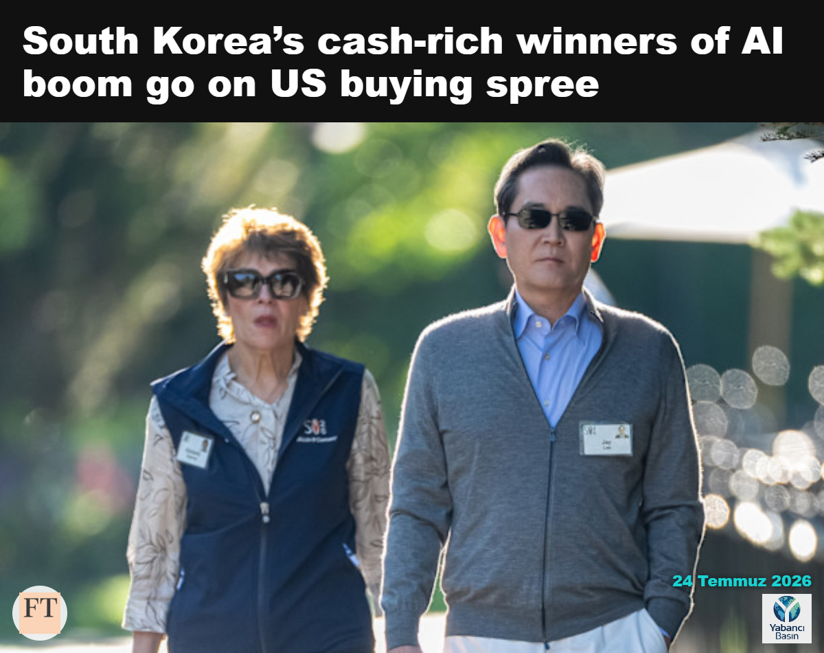 Samsung Electronics Yönetim Kurulu Başkanı Lee Jae-yong, bu ay Idaho’daki Sun Valley konferansında. Çip üreticisi çeşitli ABD şirketlerine yatırımlar yaptı © David Paul Morris/Bloomberg