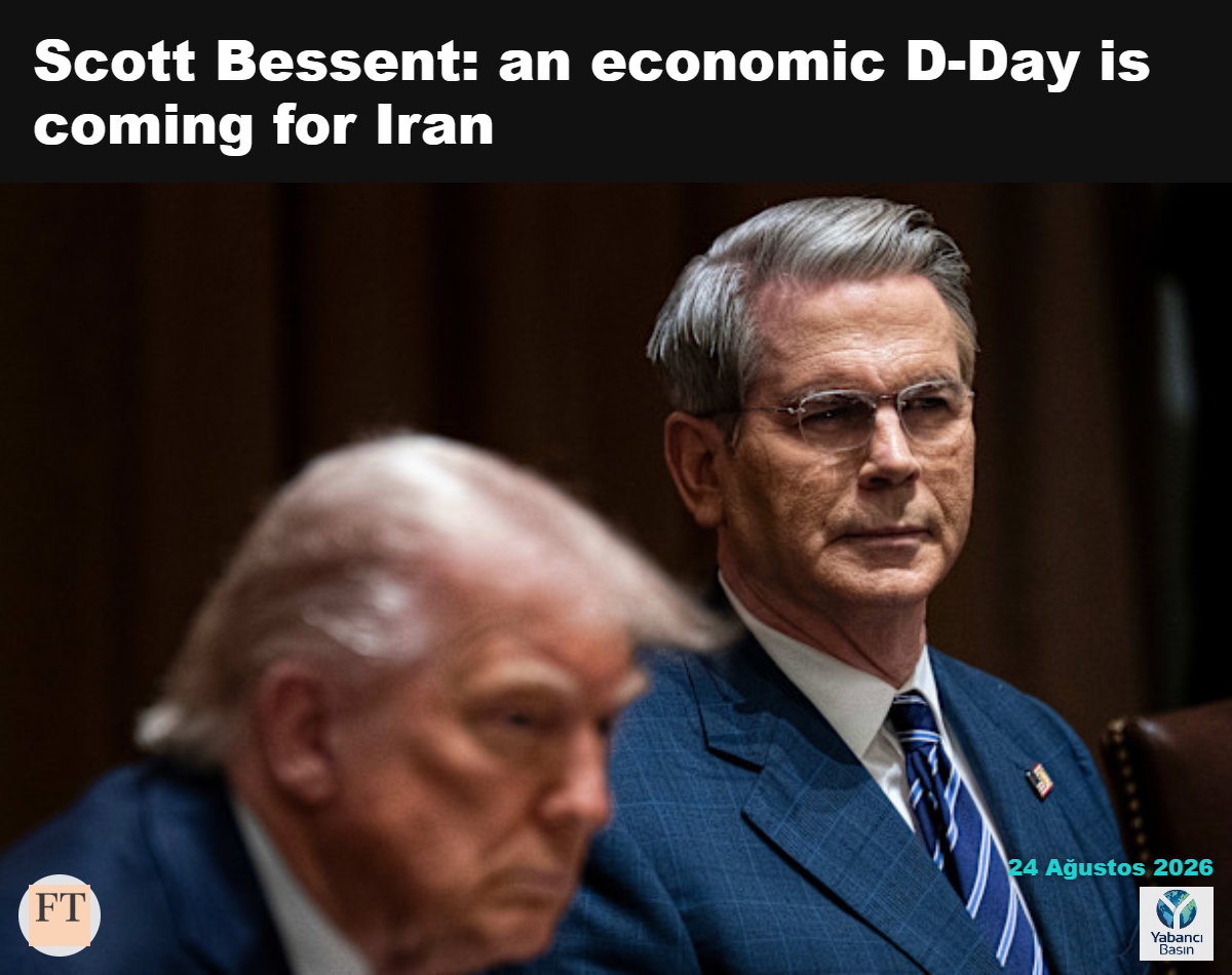 ABD Hazine Bakanı Scott Bessent, Başkan Donald Trump ile birlikte. İran’ın son sığınağı, saldırganlığı kabullenmenin kalıcı barış sağlayabileceğine inanan ülkelerin kendini kandırmasında yatıyor © Al Drago/EPA