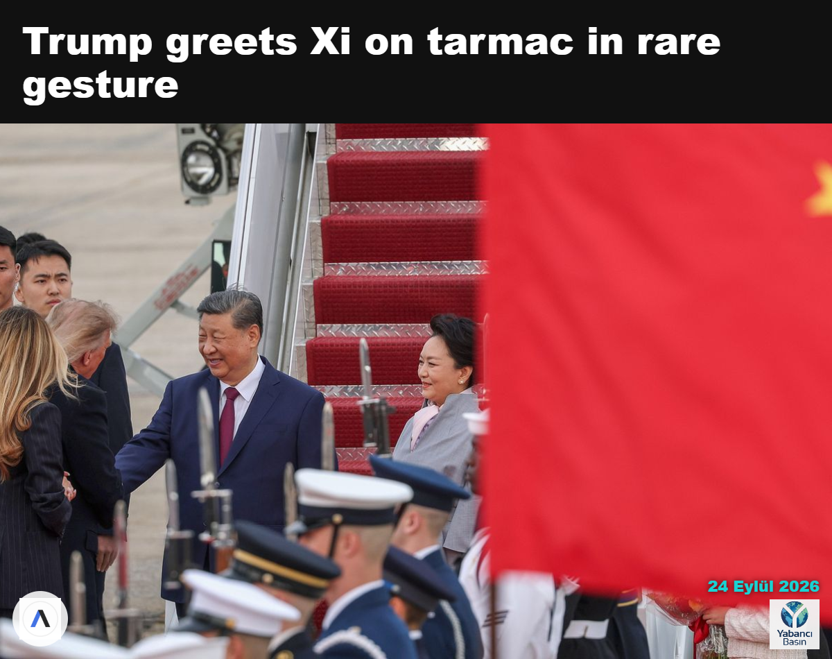 Başkan Trump, Joint Base Andrews’ta Çin lideri Xi Jinping’i karşılıyor. Fotoğraf: Win McNamee/Getty Images