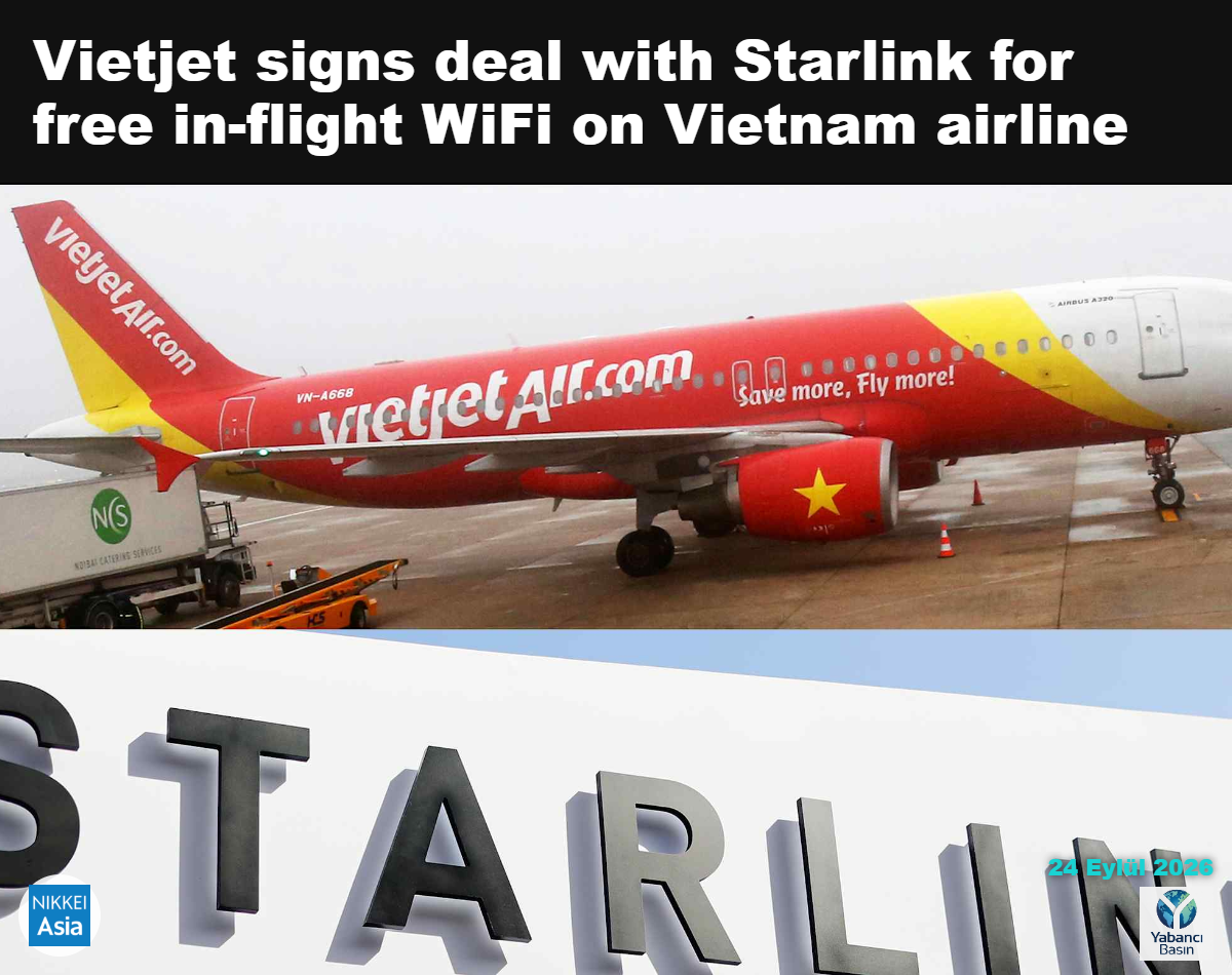 Vietjet Yönetim Kurulu Başkanı Nguyen Thi Phuong Thao, SpaceX Başkanı Gwynne Shotwell ve Vietnam Devlet Başkanı To Lam, bütçe havayolunun uçuşlarda ücretsiz internet sağlamak üzere SpaceX’in sahibi olduğu Starlink ile New York’ta anlaşma imzalamasının ardından poz veriyor. (Fotoğraf: Vietjet)