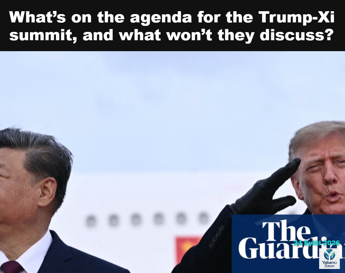 Donald Trump, çarşamba günü Maryland’deki Andrews Ortak Üssü’ne varan Şi Cinping’i karşılarken selam veriyor. Fotoğraf: Brendan Smialowski/AFP/Getty Images