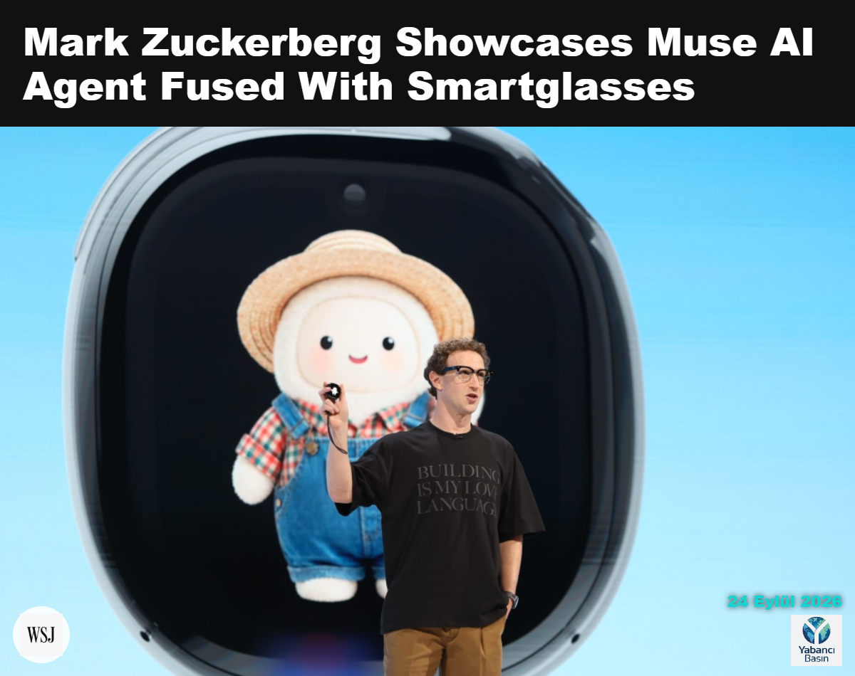 Meta CEO’su Mark Zuckerberg, çarşamba günü Meta Connect etkinliğinde Muse Charm’ı elinde tutuyor.