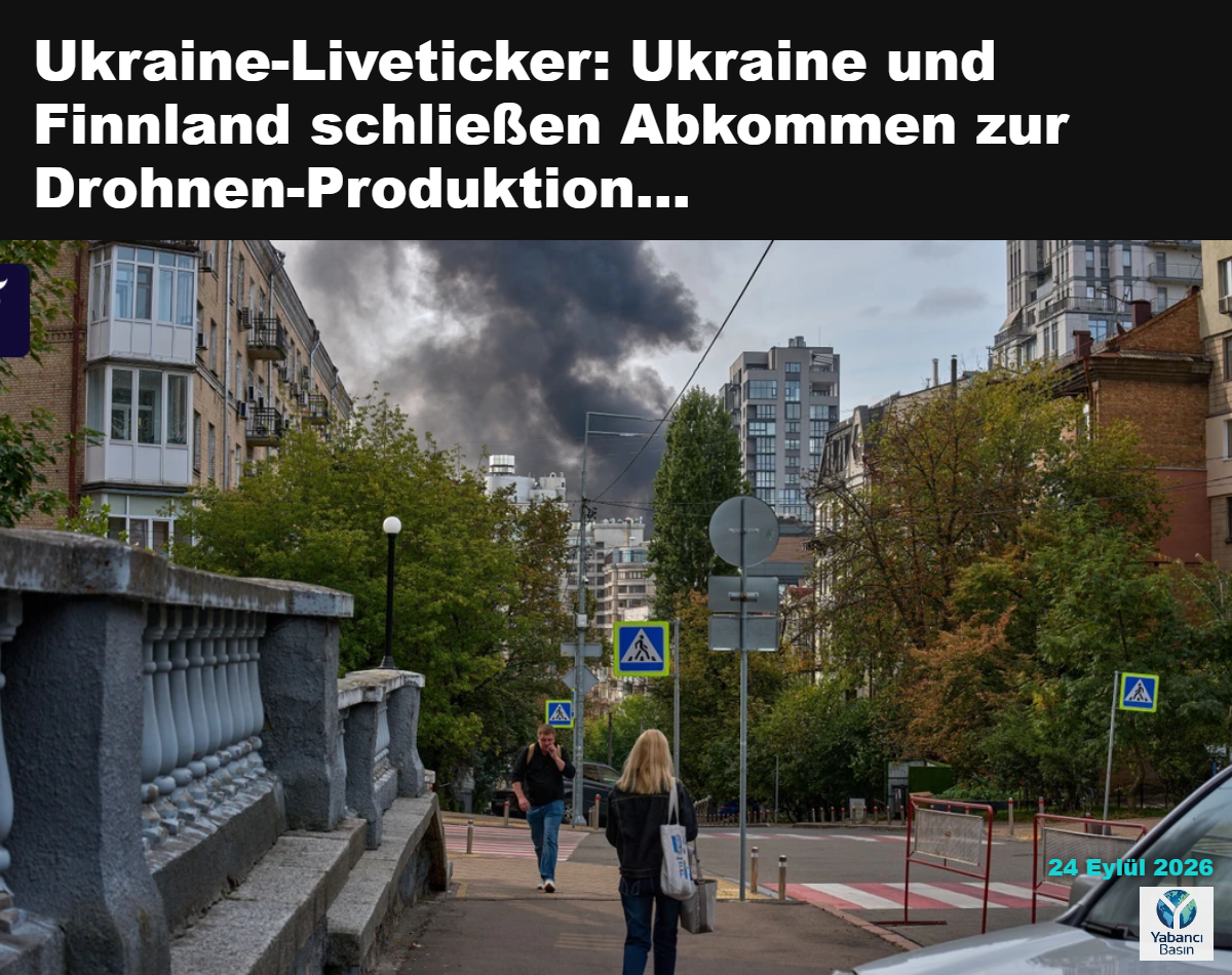 Rusya’nın saldırısının ardından Kiev’de yanan binalar. dpa