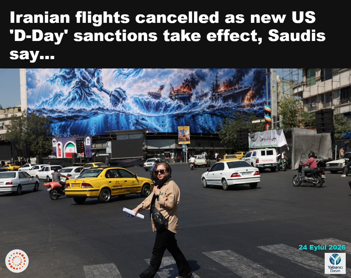 16 Eylül 2026’da İran’ın Tahran kentinde bir kadın, Hürmüz Boğazı hakkında bir reklam panosunun önünden geçiyor. Majid Asgaripour/WANA (West Asia News Agency) via REUTERS
