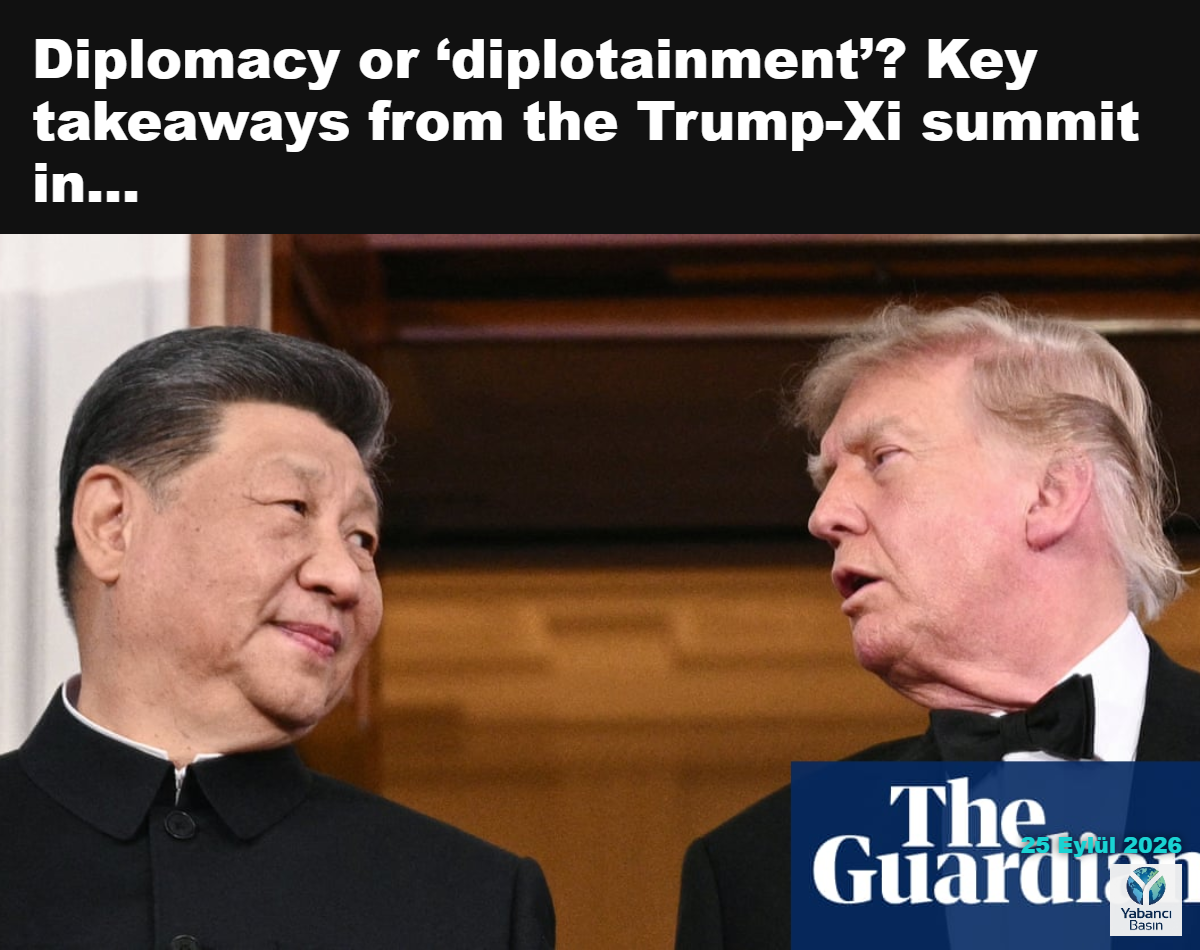 Donald Trump, diplomatik törenlerin öne çıktığı devlet zirvesi için Xi Jinping’i Beyaz Saray’da karşıladı; kapalı kapılar ardındaki görüşmelerin iki ülke arasındaki anlaşmazlıklarda ilerleme sağladığına dair işaret görülmedi. Fotoğraf: Brendan Smialowski/AFP/Getty Images