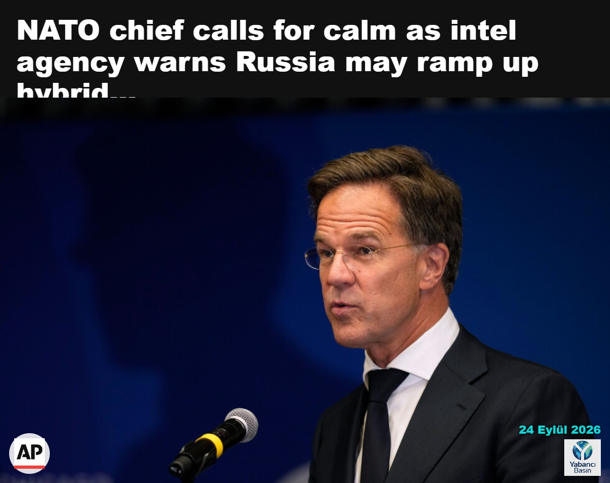 NATO Genel Sekreteri Mark Rutte, 22 Eylül 2026’da Iowa’nın Des Moines kentinde Chicago Council on Global Affairs tarafından düzenlenen bir forumda konuşuyor. (AP Photo/Charlie Neibergall)