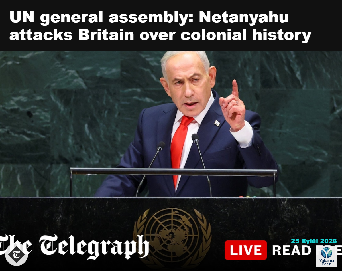 Binyamin Netanyahu, New York’ta Birleşmiş Milletler Genel Kurulu’nda konuşma yapıyor. Credit: REUTERS/Mike Segar