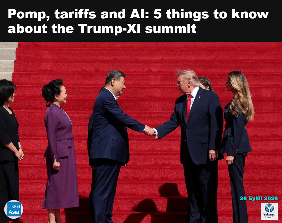 ABD Başkanı Donald Trump ve Çin Devlet Başkanı Xi Jinping, 25 Eylül’de Washington’daki Ulusal Arşivler Müzesi’ni ziyaret ettikten sonra Melania Trump ve Peng Liyuan’ın yanında el sıkışıyor. © Reuters