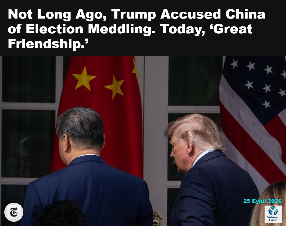 Başkan Trump, Çin Devlet Başkanı Şi Cinping’i bu hafta Washington’daki devlet ziyareti sırasında törenlerle ağırladı. Haiyun Jiang/The New York Times