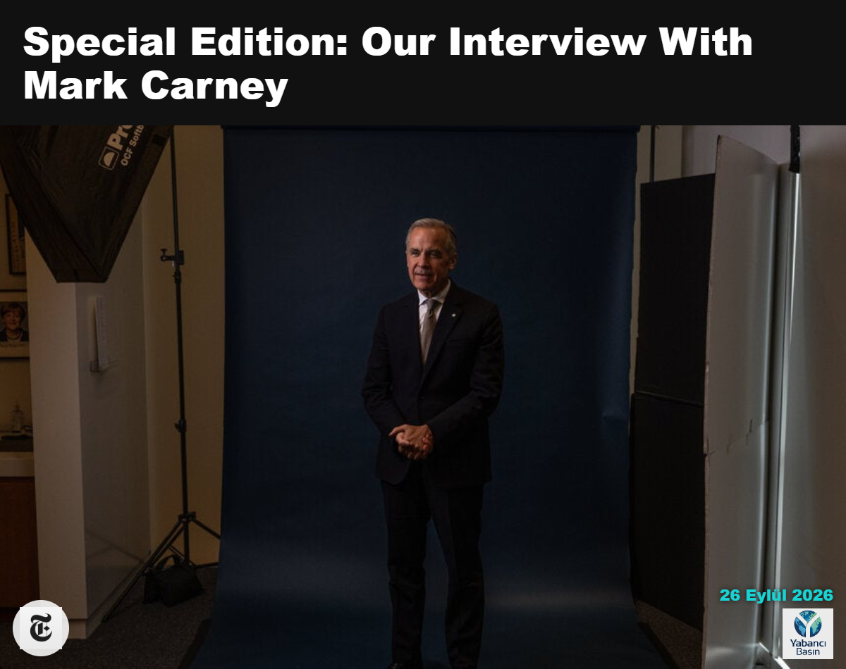 Kanada Başbakanı Mark Carney, çarşamba günü The New York Times’ta düzenlenen portre çekiminde. Daniel Berehulak/The New York Times
