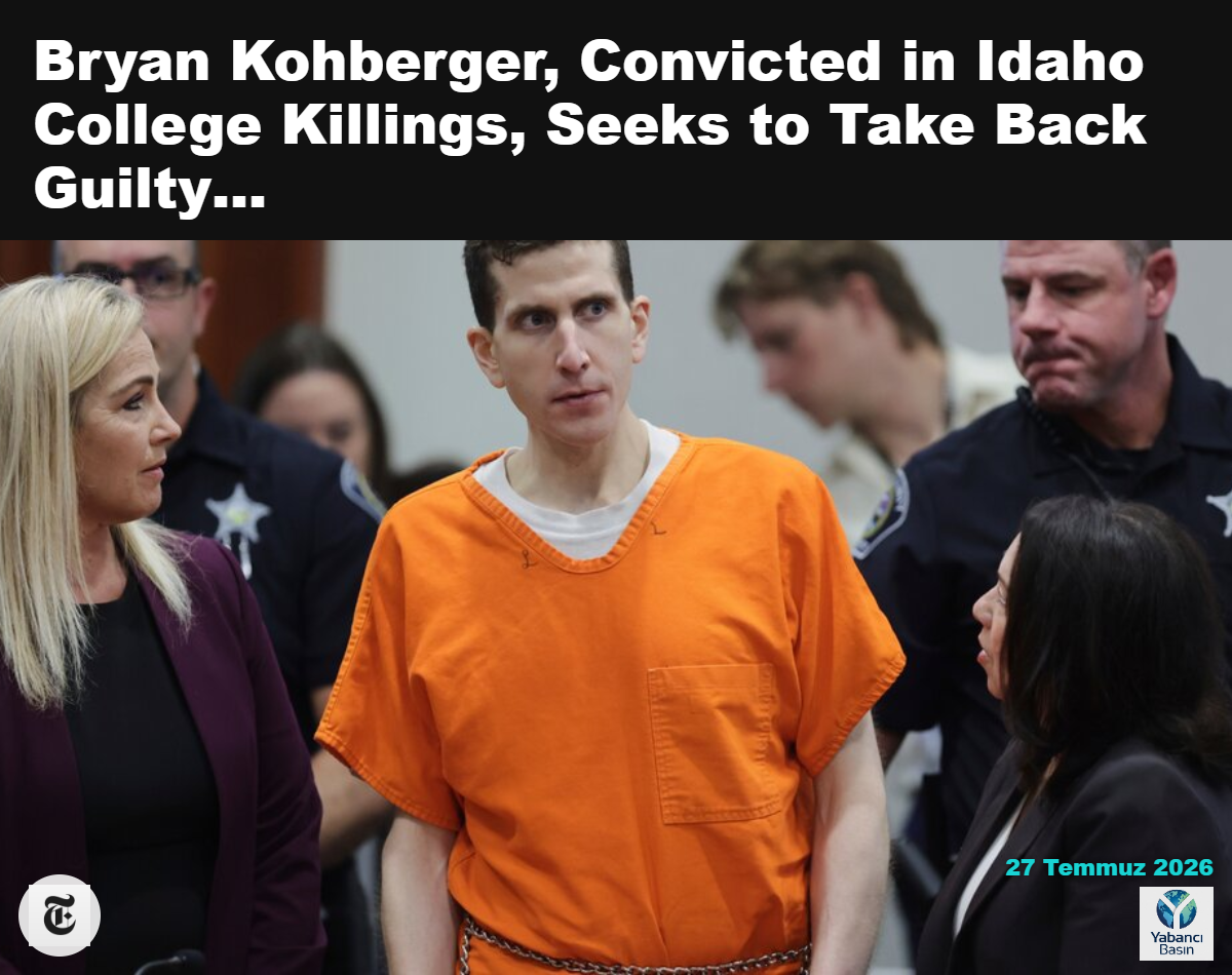 Bryan Kohberger, 2025’teki ceza duruşmasının ardından Idaho eyaletinin Boise kentindeki adliyede. Kyle Green/Associated Press
