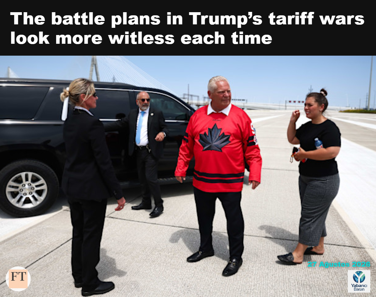 Ontario Başbakanı Doug Ford, Donald Trump’a “öpmek istiyorsan kıçımı öp” diyerek geleneksel diplomasi sınırlarını zorladı © Cole Burston/Bloomberg