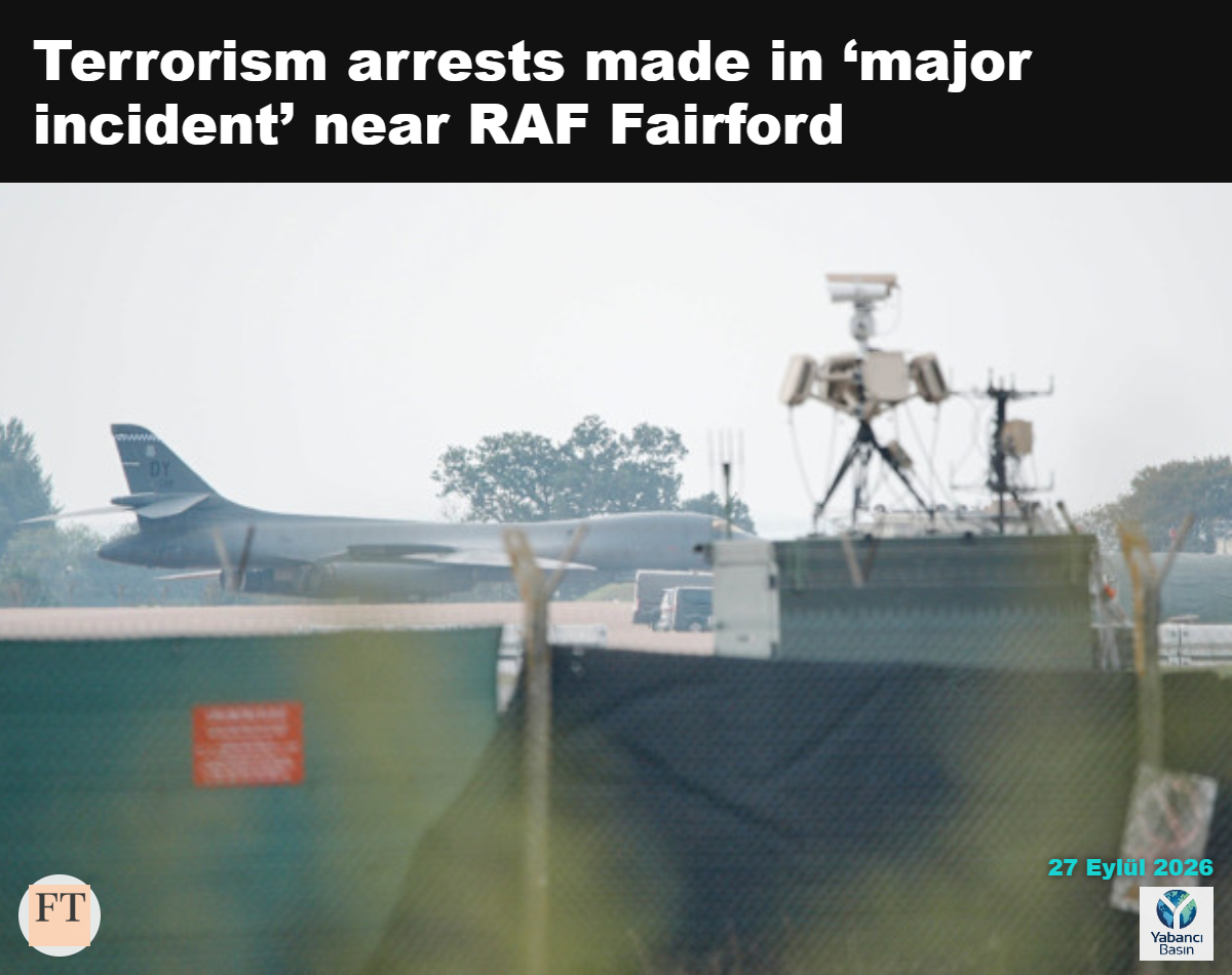 Gloucestershire Polisi, ordunun uzman patlayıcı madde imha ekibinin RAF Fairford yakınlarındaki operasyon kapsamında “çok sayıda aracı” incelediğini açıkladı. © Ben Birchall/PA Wire