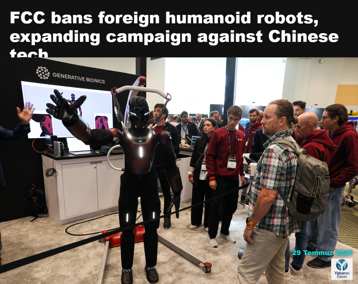 İtalya merkezli Generative Bionics'in Gene.01 insansı robotu, San Francisco'daki AMD Advancing AI 2026 konferansında geçen hafta el sallıyor. (Juliana Yamada/AP)