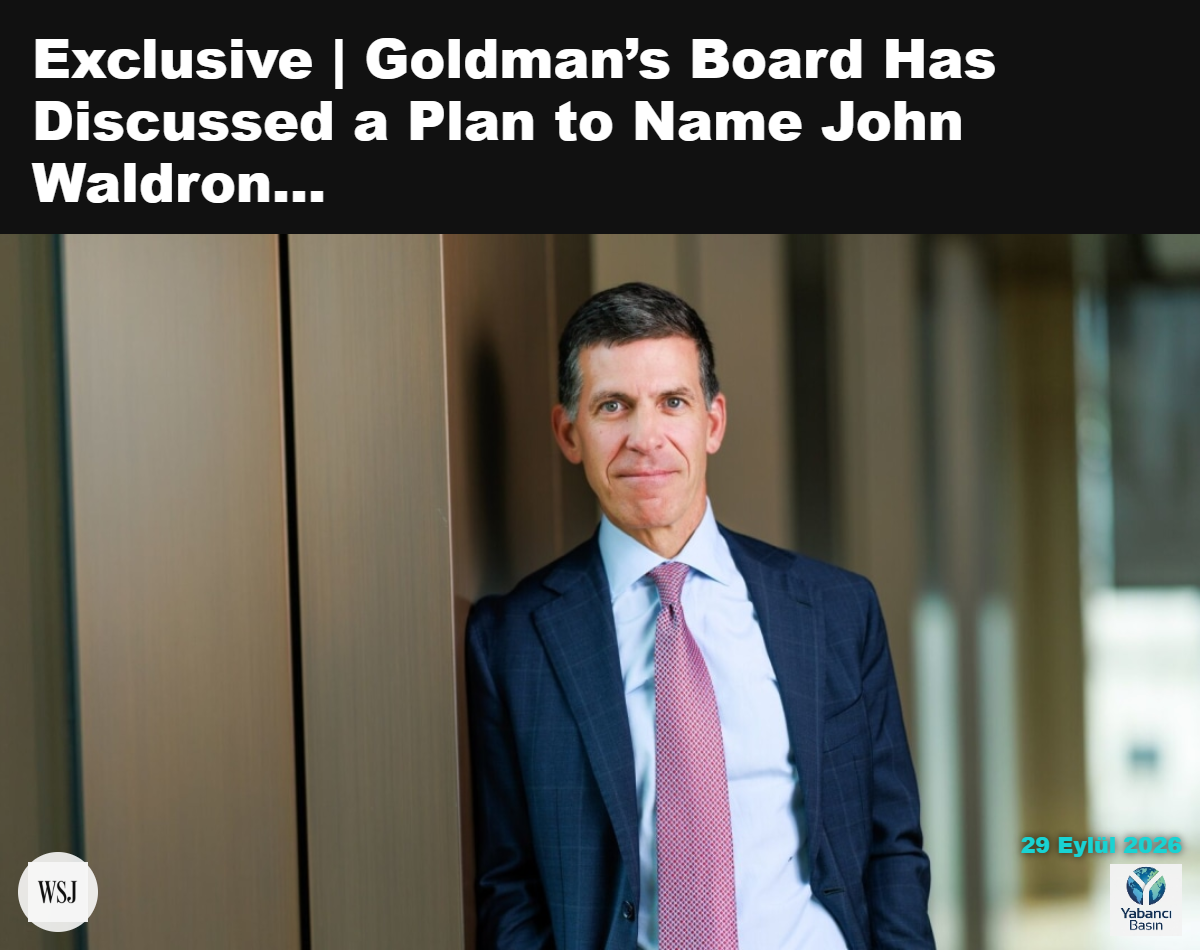 John Waldron, Goldman Sachs’ın operasyon direktörüdür. Jason Alden/Bloomberg News