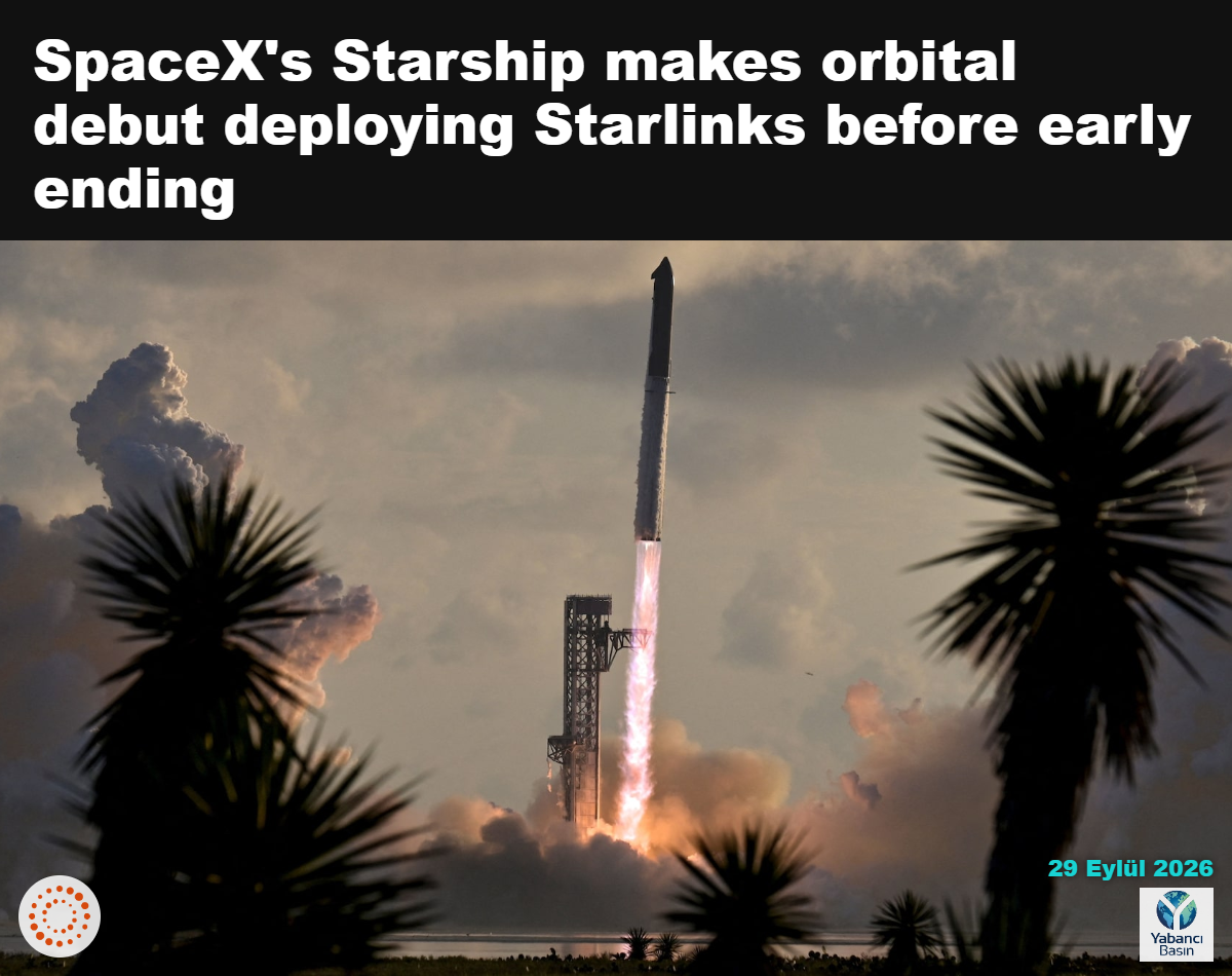 SpaceX Starship ve Super Heavy V3 güçlendiricisi, 28 Eylül 2026'da ABD'nin Teksas eyaletindeki Starbase fırlatma kompleksinden 14. test uçuşu için havalanıyor. Görevde aracın ilk kez yörüngeye ulaşması ve 26 Starlink V3 uydusunun konuşlandırılması bekleniyor. REUTERS/Steve Nesius
