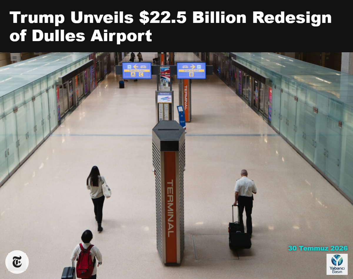 2025'te Virginia eyaletinin Dulles kentindeki Dulles Uluslararası Havalimanı'nın ana AeroTrain istasyonu. Aleksey Kondratyev/The New York Times