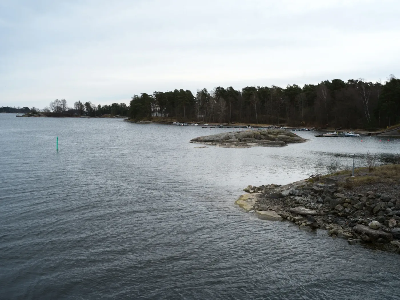 Helsinki şehir merkezine 15 kilometreden daha az mesafede bulunan Santahamina Adası, aynı zamanda sivil Savunma Kuvvetleri çalışanlarına ve ailelerine de ev sahipliği yapıyor. Fotoğrafçı: Carl Bergman/Bloomberg